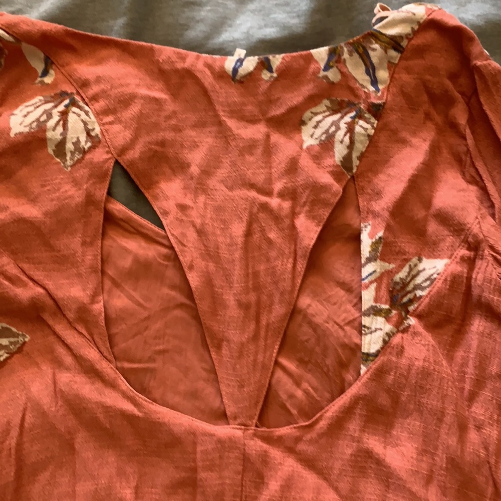 Free people wanderer mini boho dress preowned S - Picture 10 of 12